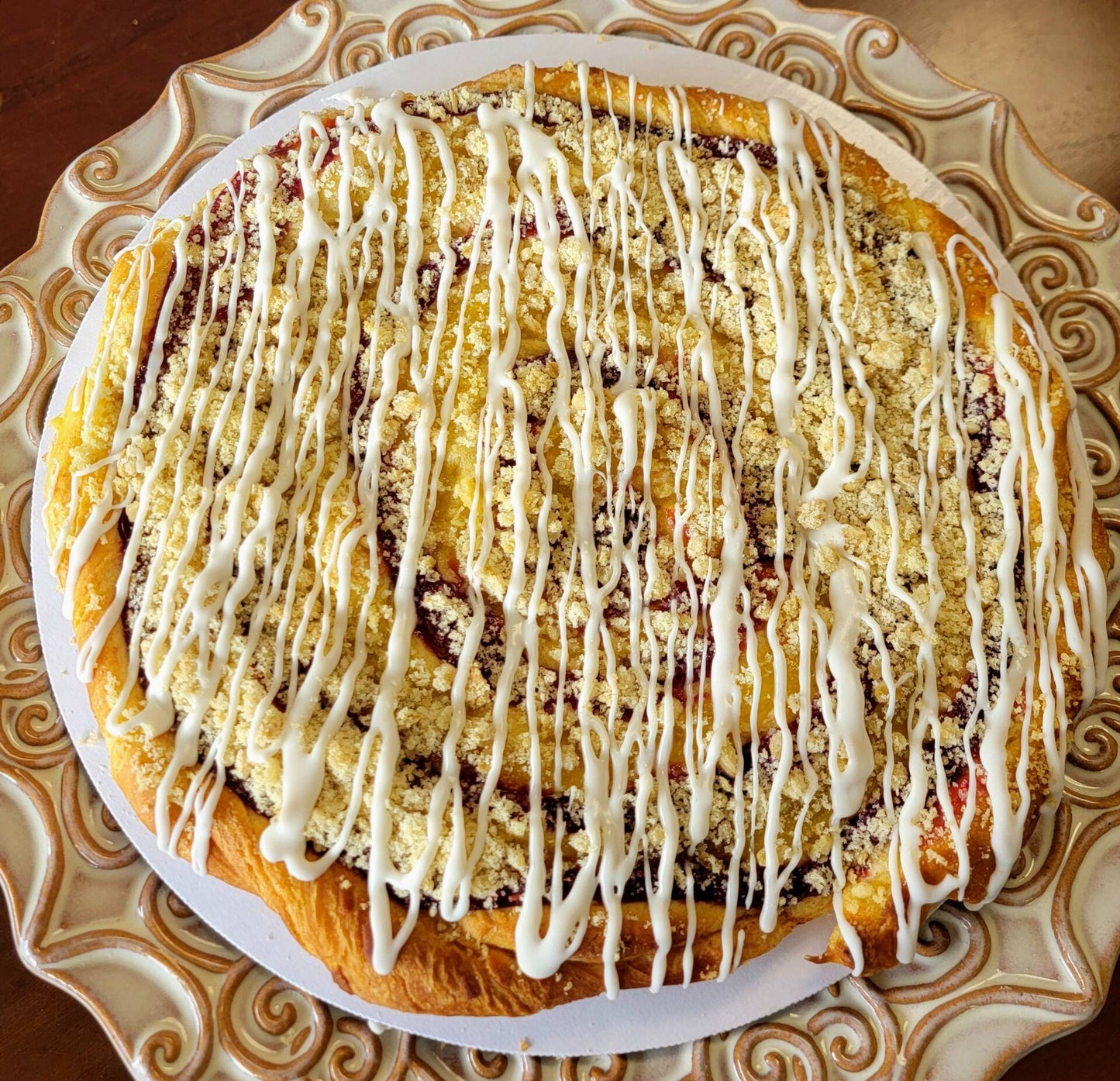 Raspberry Lemon Coffee Cake