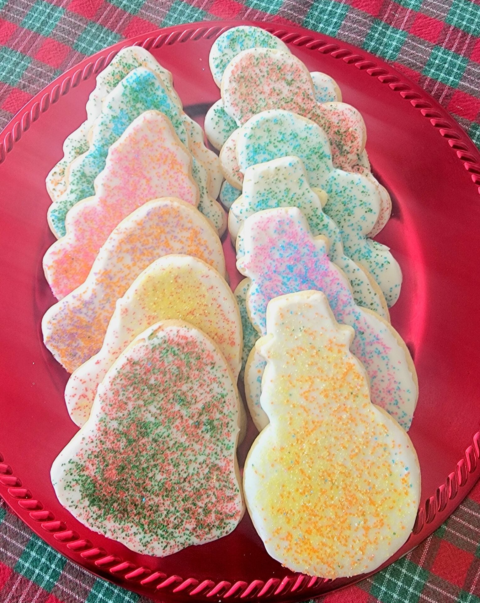 Christmas Cutouts - Iced Decorated - 1 dozen
