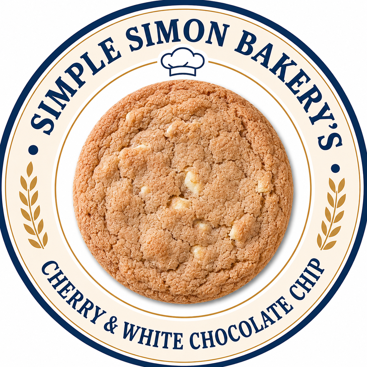 Cherry Flavor White Chocolate Chip Cookie One Dozen (ship)