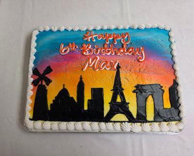 HB France Skyline Silhouette