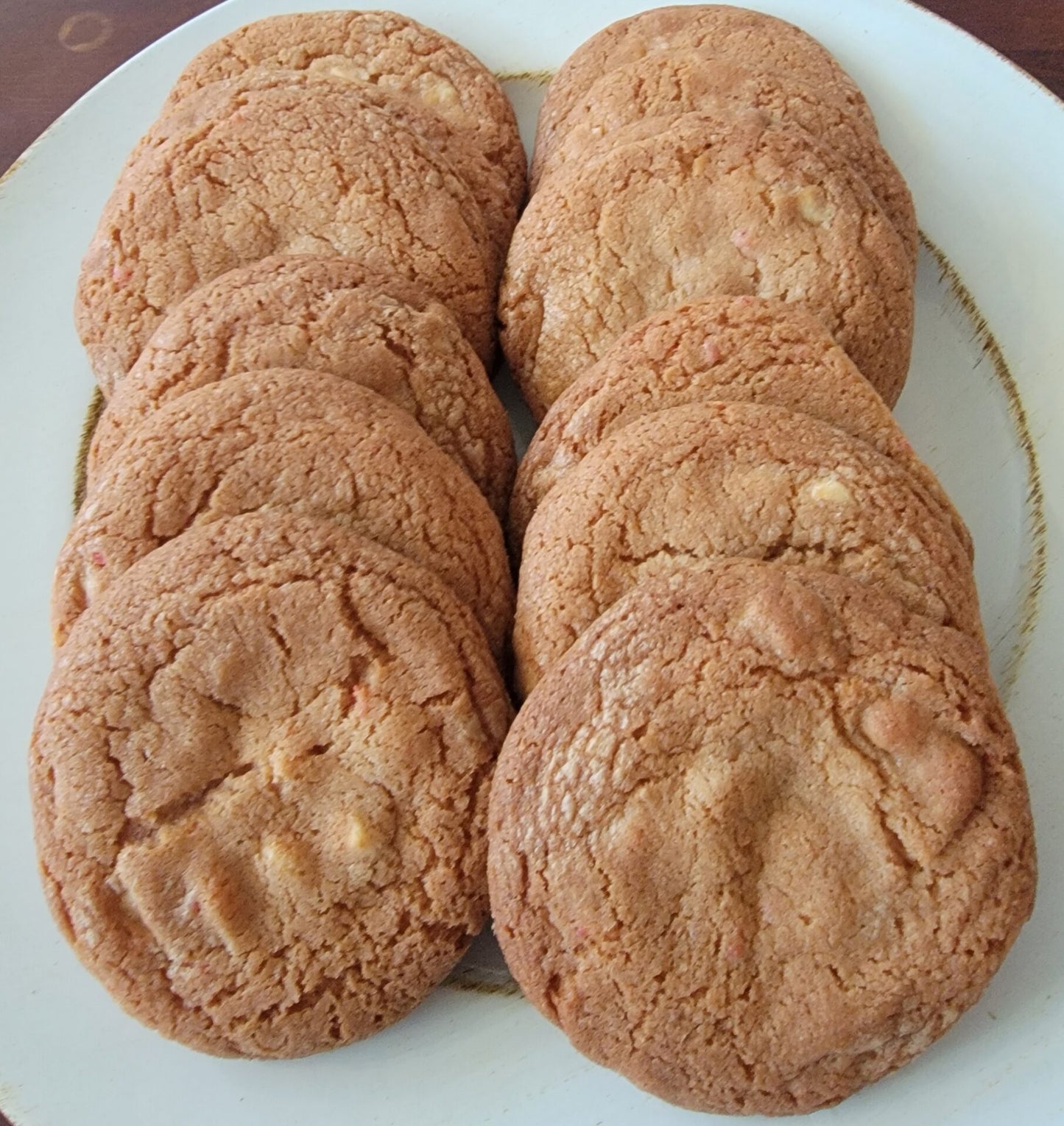 Cherry Flavor White Chocolate Chip Cookie One Dozen