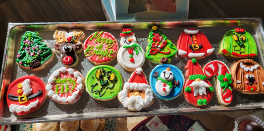Sugar Cookie Seasonal Piped One Dozen