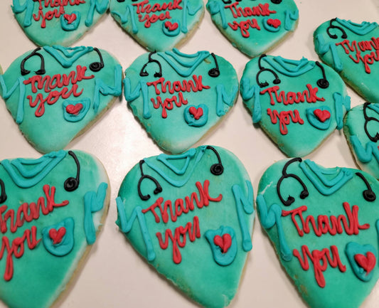Nurses Day Piped Cookies (each)
