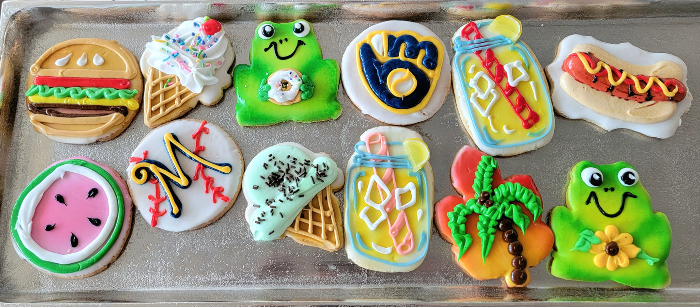 Summer Fun Piped Cookies (each)