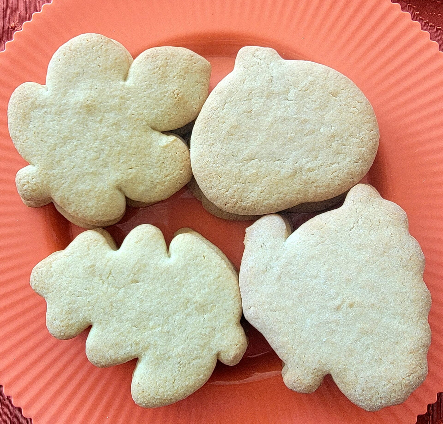 Uniced Sugar Cookie Seasonal Cutouts (one dozen)