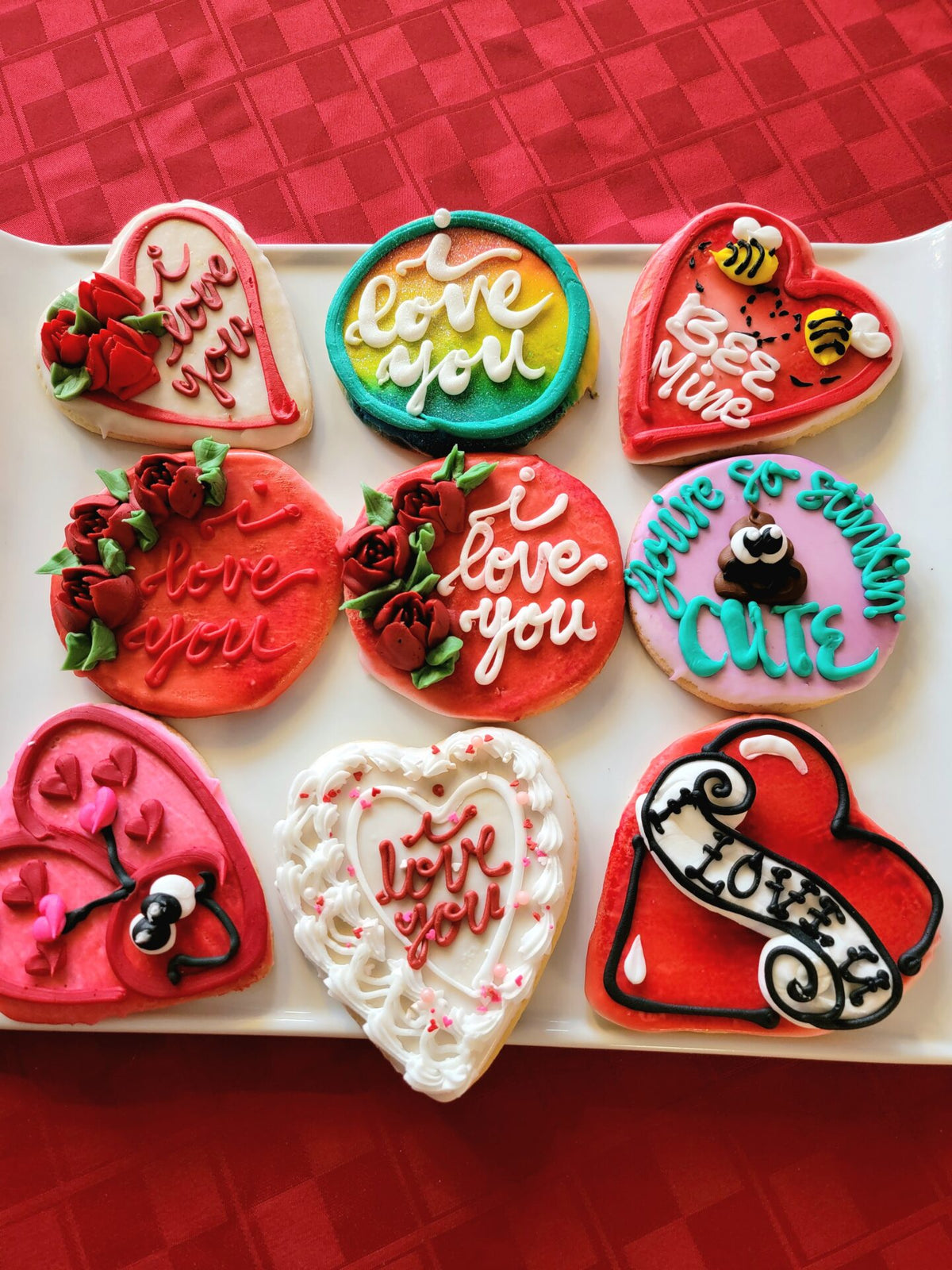 Piped Valentine Cookies (each)